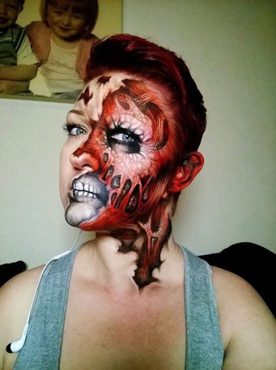 Artist Uses Makeup To Create Creepy Monsters For Halloween (23 pics)