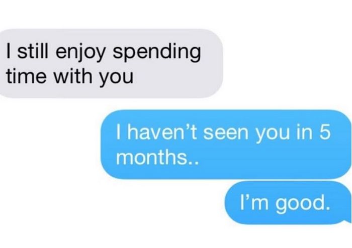 That Awkward Moment When You Get A Text From Your Ex (17 pics)