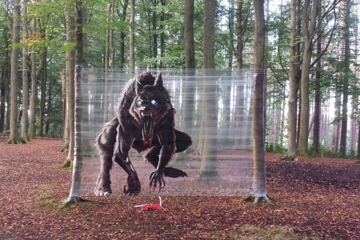 Pollok Park In Scotland Gets A Scary Makeover (2 pics)