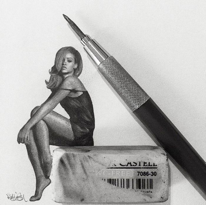Artist Recreates Celebrity Photos Using Only A Pencil (20 pics)