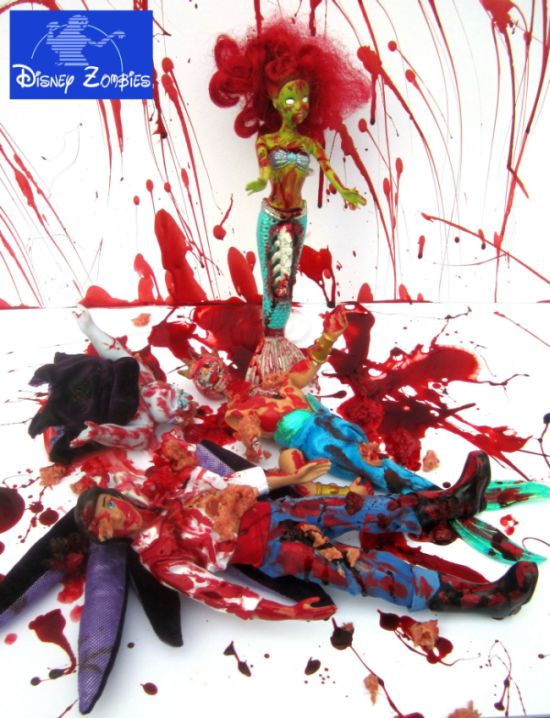 Matt Christensen Turns Disney Princesses Into Zombies (8 pics)