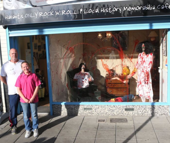 Police Are Trying To Convince This Cafe Owner That His Shop Is Too Scary (3 pics)