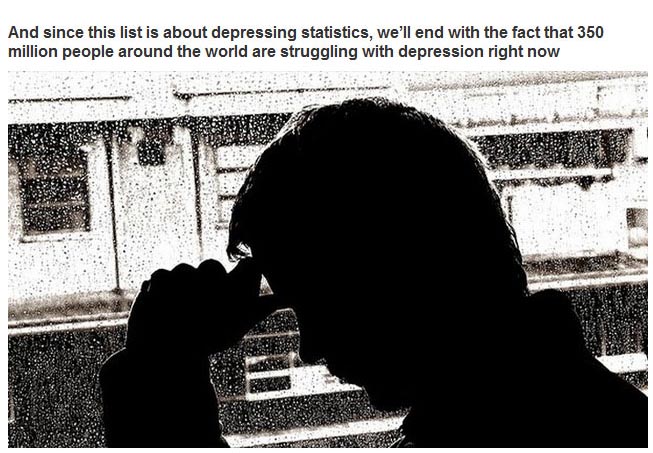 25 Statistics About The World We Live In That Are Just Plain Sad (25 pics)