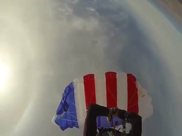 Parachute On Fire