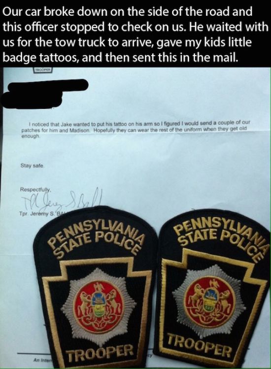 Proof That Police Officers Can Be Awesome Human Beings (24 pics)