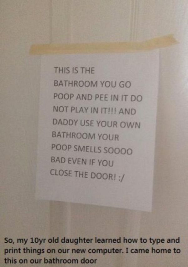 Funny Notes That Could Only Be Written By Kids (24 pics)