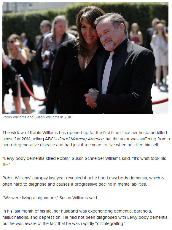 Robin Williams’ Widow Reveals Why He Took His Own Life (3 pics)