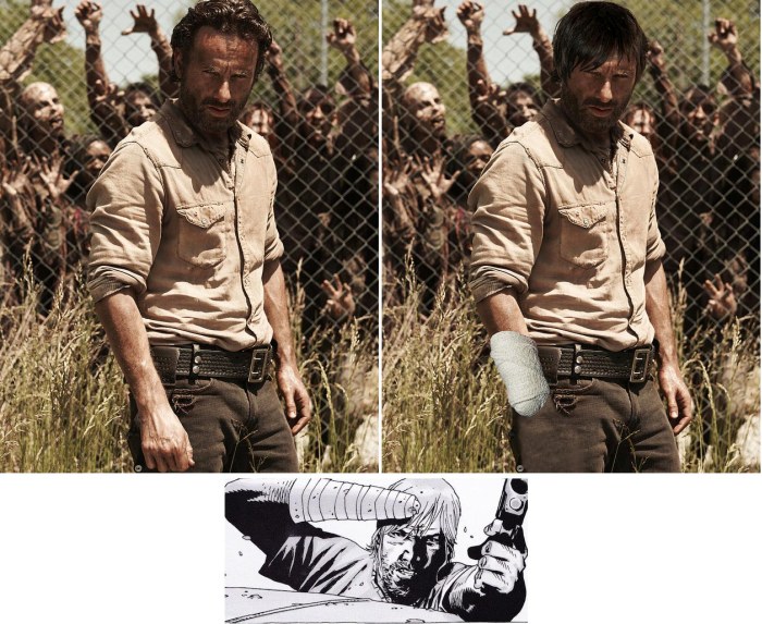 The Differences Between The Walking Dead Characters In The Comics And On TV (8 pics)