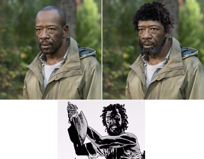 The Differences Between The Walking Dead Characters In The Comics And On TV (8 pics)