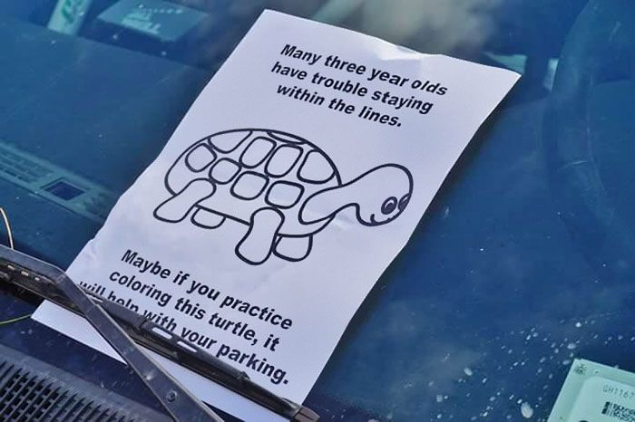 Anonymous Hero Owns Bad Drivers With This Passive Aggressive Note (5 pics)