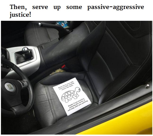 Anonymous Hero Owns Bad Drivers With This Passive Aggressive Note (5 pics)