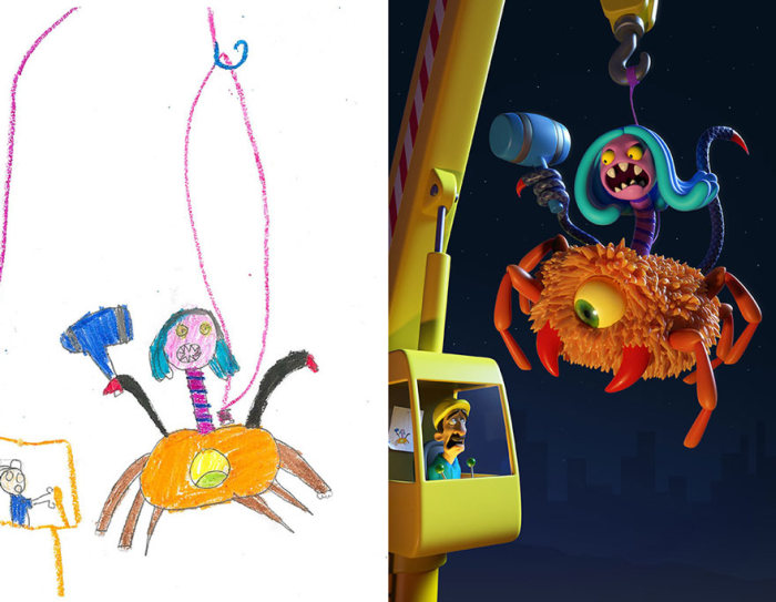 Artists Turns Kids' Monster Doodles Into Works Of Art (26 pics)