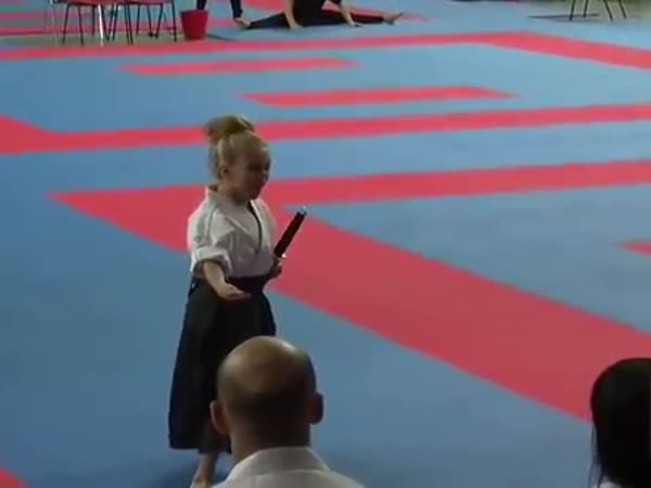 Cool Karate Performance By A Girl