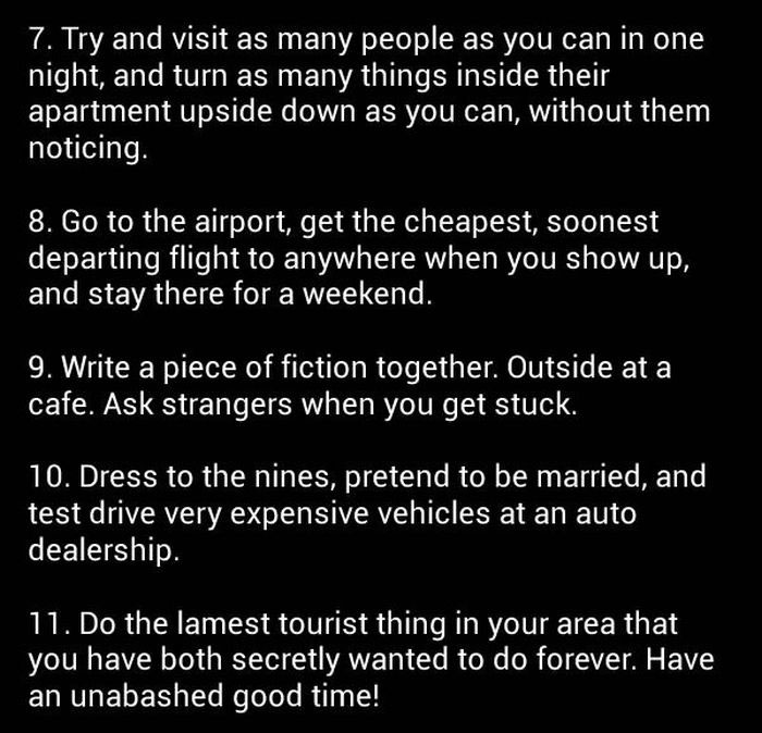 20 Unusual Date Ideas To Spice Up Your Love Life (6 pics)