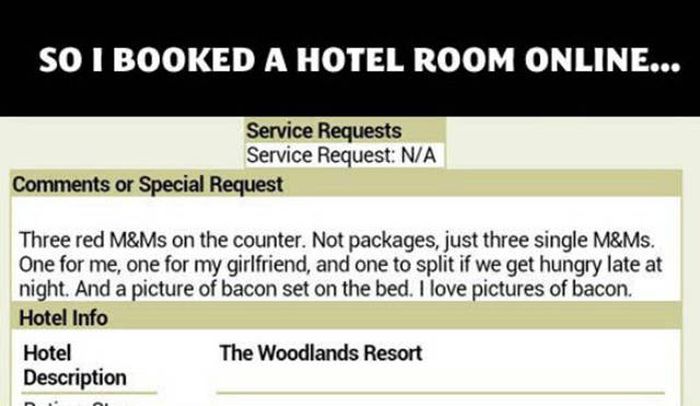 Hotel Staff Goes Out Of Their Way To Fulfill A Guest's Strange Requests (5 pics)