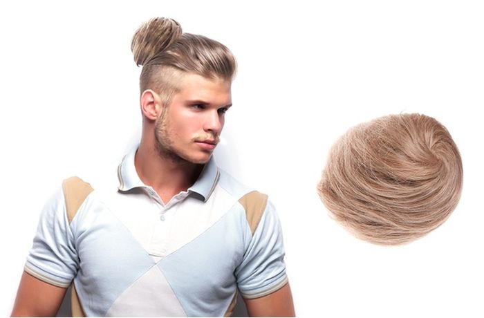 No This Isn't A Joke Clip On Man Buns Are Real (3 pics)