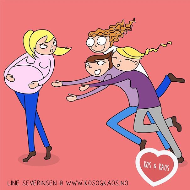 Mom Describes Everyday Pregnancy Problems Using Illustrations (23 pics)