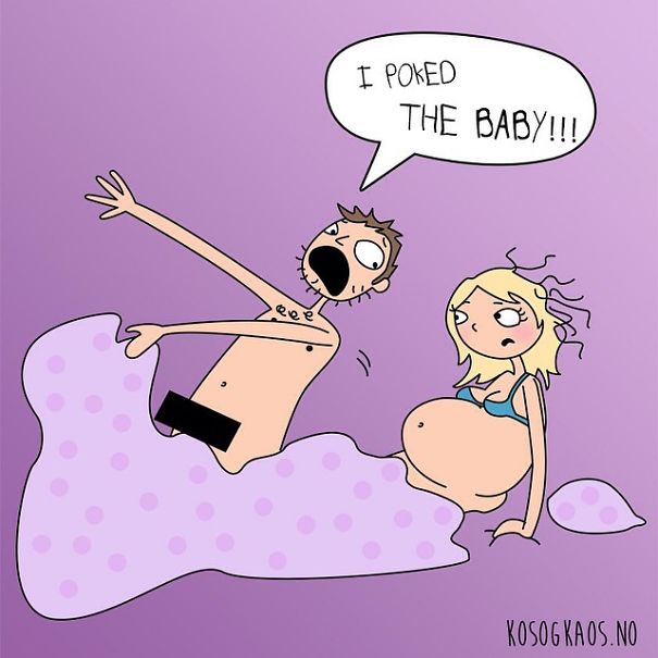 Mom Describes Everyday Pregnancy Problems Using Illustrations (23 pics)
