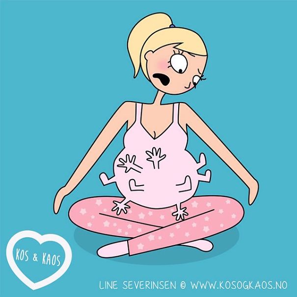 Mom Describes Everyday Pregnancy Problems Using Illustrations (23 pics)