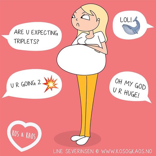 Mom Describes Everyday Pregnancy Problems Using Illustrations (23 pics)