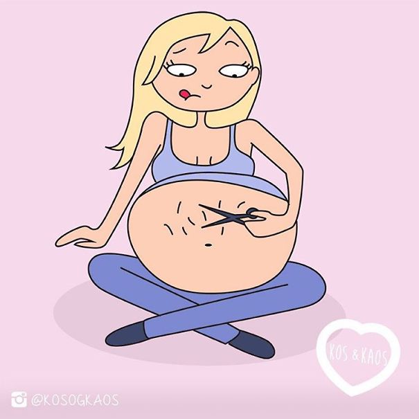Mom Describes Everyday Pregnancy Problems Using Illustrations (23 pics)
