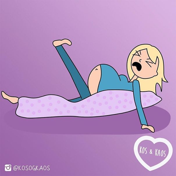 Mom Describes Everyday Pregnancy Problems Using Illustrations (23 pics)