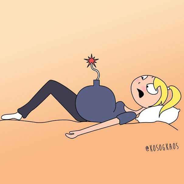 Mom Describes Everyday Pregnancy Problems Using Illustrations (23 pics)