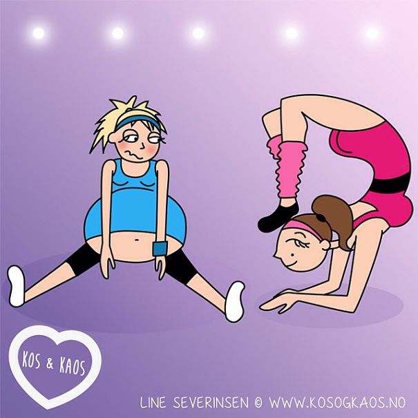 Mom Describes Everyday Pregnancy Problems Using Illustrations (23 pics)