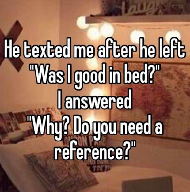 These Are The Most Awkward Things People Have Ever Said After Having Sex (20 pics)