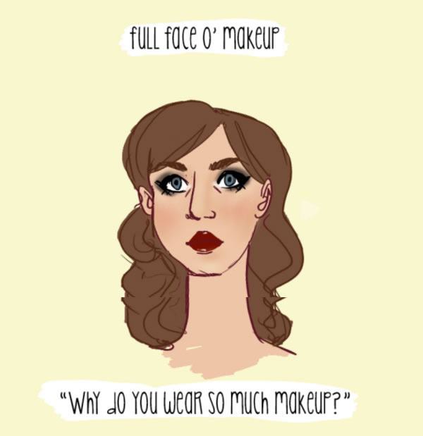 How It Actually Feels To Wear Makeup (4 pics)