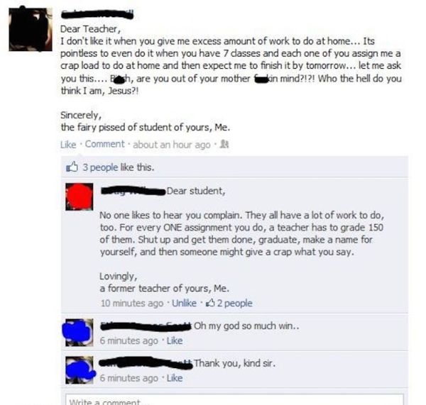 Teachers Who Owned Their Students With Sassy Responses (30 pics)
