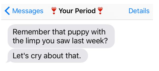 What Your Period Would Send You If It Sent Text Messages (12 pics)