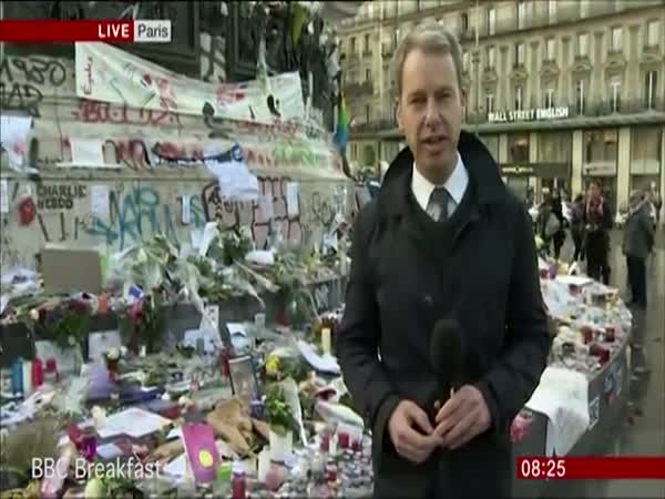 BBC News Reporter Breaks Down During Live Report In Paris