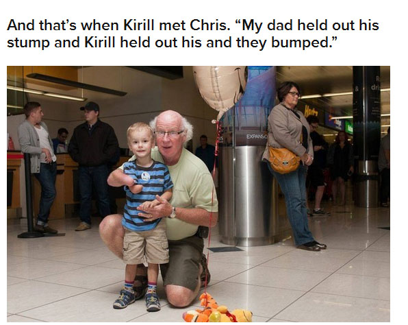 It Was So Cute When This Adopted Boy Met His New Grandpa For The First Time (8 pics)