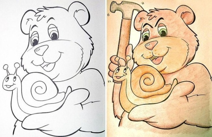 Cute Coloring Book Pictures That Will Destroy Your Childhood (34 pics)