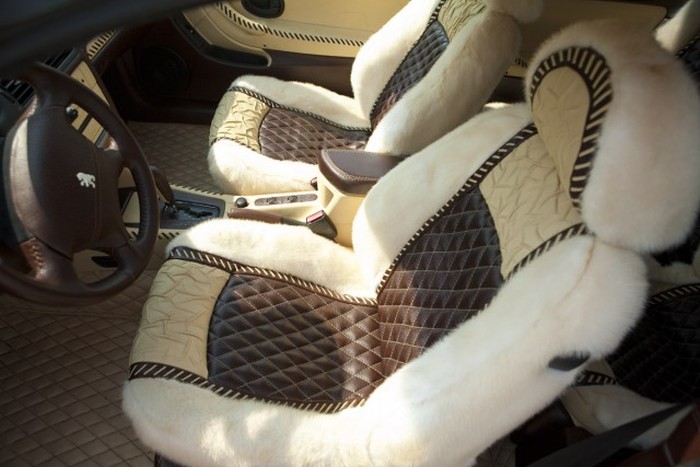 Moscow Is Home To A Car Made Almost Entirely Out Of Leather (6 pics)