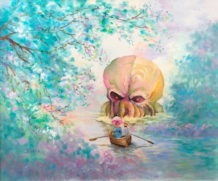 Artist Adds Awesome Pop Culture References To Thrift Store Paintings (21 pics)