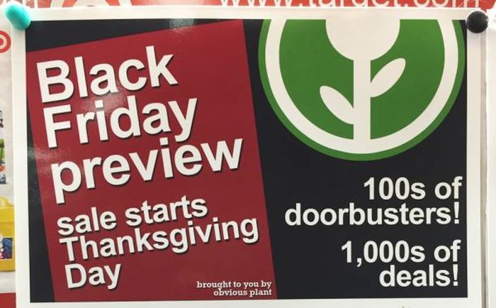 Man Adds Hilarious Fake Black Friday Deals To His Local Target (6 pics)