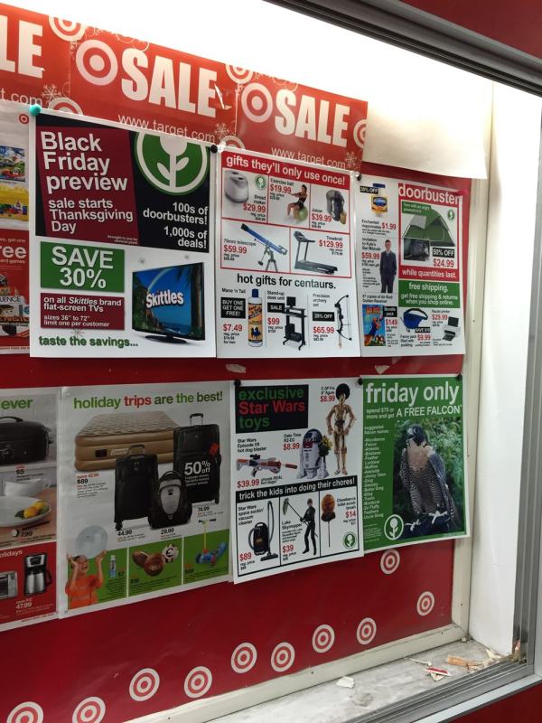 Man Adds Hilarious Fake Black Friday Deals To His Local Target (6 pics)