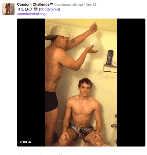 The Condom Challenge Is The Strangest Viral Trend Of All Time (13 gifs)
