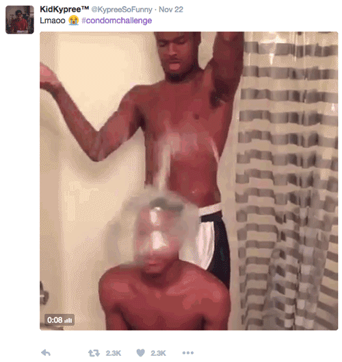 The Condom Challenge Is The Strangest Viral Trend Of All Time (13 gifs)
