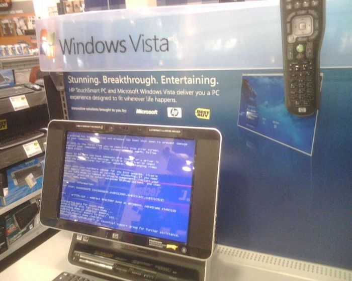 Those Awkward Moments When You Encounter The Blue Screen Of Death (22 pics)