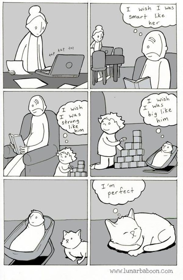Comics From Lunarbaboon That Perfectly Sum Up The Parenthood Experience (16 pics)