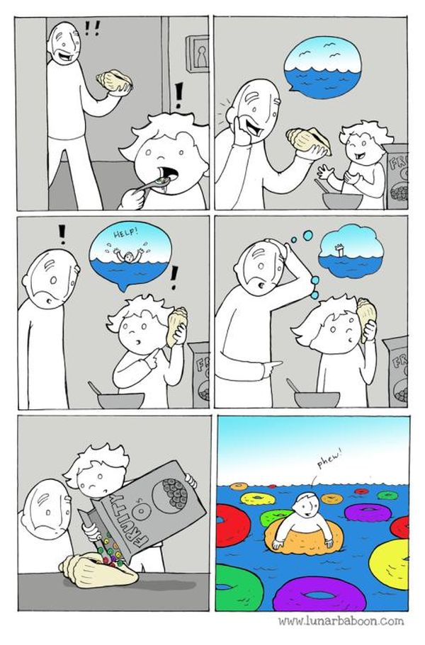 Comics From Lunarbaboon That Perfectly Sum Up The Parenthood Experience (16 pics)