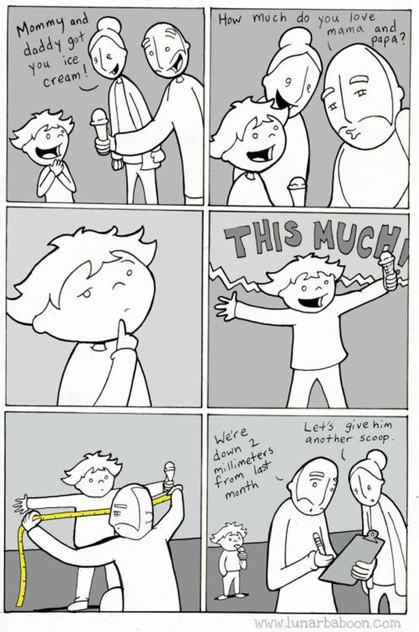 Comics From Lunarbaboon That Perfectly Sum Up The Parenthood Experience (16 pics)
