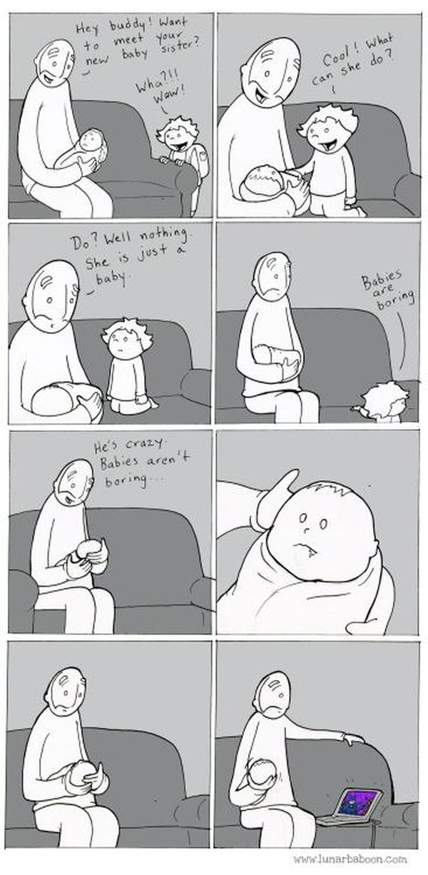 Comics From Lunarbaboon That Perfectly Sum Up The Parenthood Experience (16 pics)
