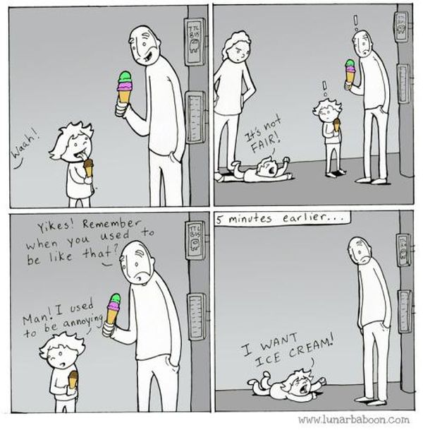 Comics From Lunarbaboon That Perfectly Sum Up The Parenthood Experience (16 pics)