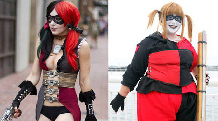 The Best And Worst Cosplay Costumes Ever Made Side By Side (23 pics)