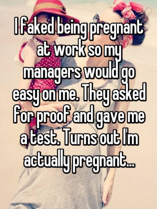Women Reveal Their Ridiculous Reasons For Faking A Pregnancy (13 pics)