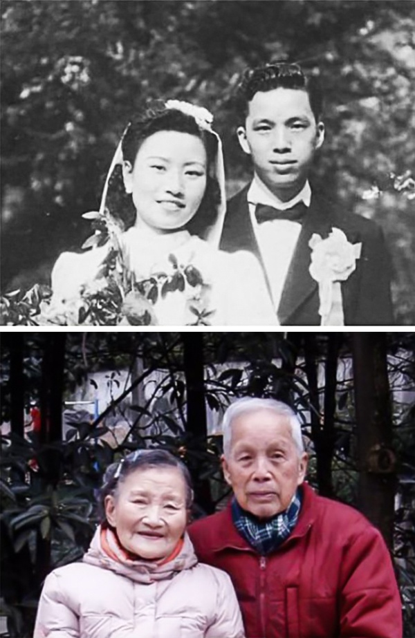 70 Years Later This Couple Recreated Their Wedding Day (7 pics)
